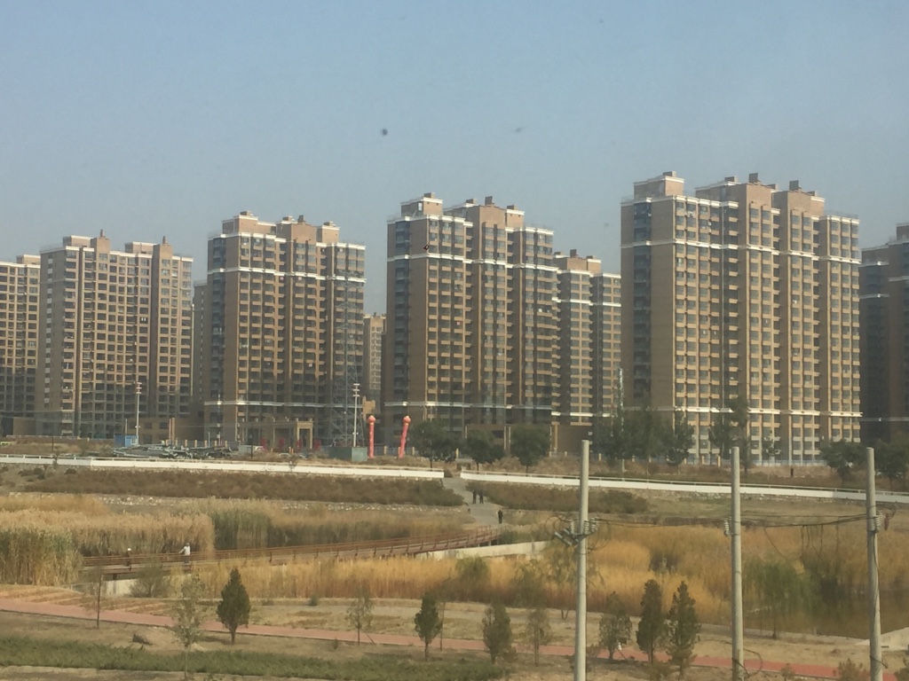 High rise dormitory suburbs of China